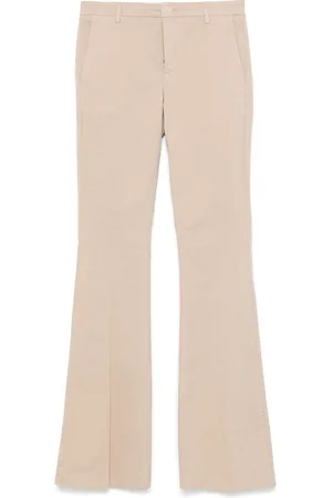 Twin-Set Flared twill trousers