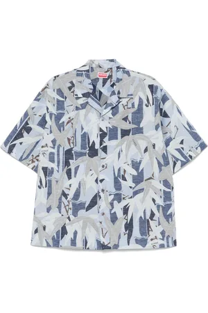 Kenzo Chiku-Rin Camo Hawaiian shirt