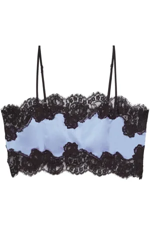 FLEUR DU MAL Lace-trim bandeau top