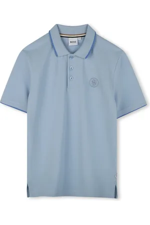 HUGO BOSS Logo-embroidered cotton polo shirt