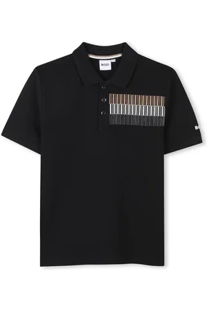 HUGO BOSS Logo-print short-sleeve polo shirt