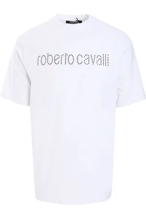 Roberto Cavalli Logo appliqu?? cotton t-shirt