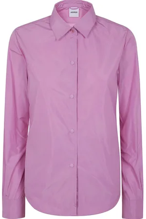 Aspesi Curved-hem button-up shirt