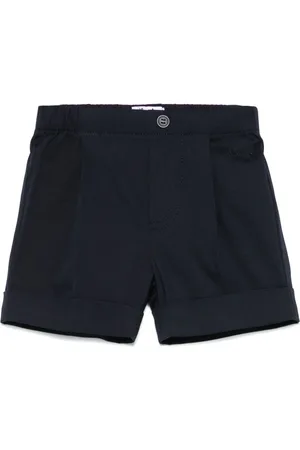 Il gufo Logo-embroidered shorts