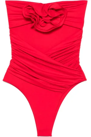 MAGDA BUTRYM Floral-appliqu?? swimsuit