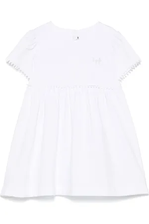 Il gufo Logo-embroidered dress