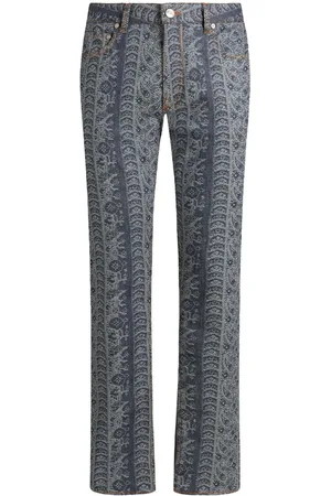 Etro Jacquard paisley jeans