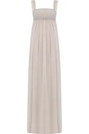 Dina Melwani Crystal-embellished maxi dress