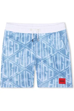 HUGO BOSS Logo-print swim shorts
