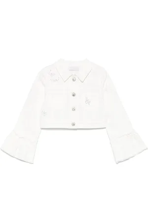 MONNALISA Butterfly denim jacket