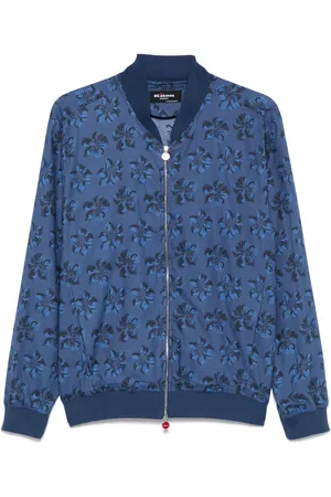 Kiton Floral-print bomber jacket