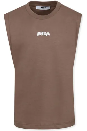 Msgm Logo-print tank top