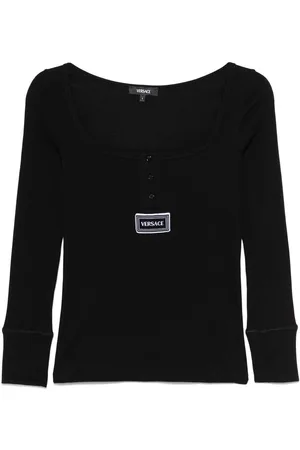 VERSACE Logo-patch T-shirt
