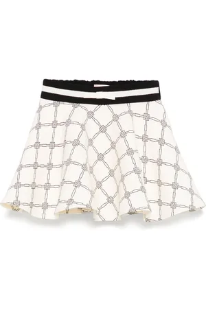 Elisabetta Franchi Monogram-pattern skirt