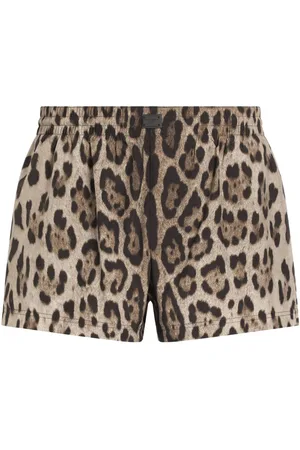 Dolce & Gabbana Leopard-print swim shorts