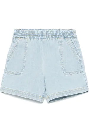 Etro Pegaso-motif denim shorts