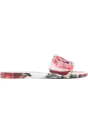 Dolce & Gabbana Floral-print slides