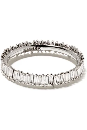 Suzanne Kalan 18kt white gold mini Classic Fireworks diamond eternity band
