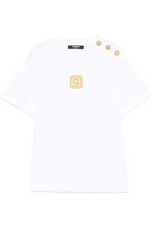 Balmain Logo-embroidered T-shirt