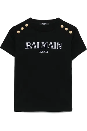 Balmain Logo-embroidered T-shirt