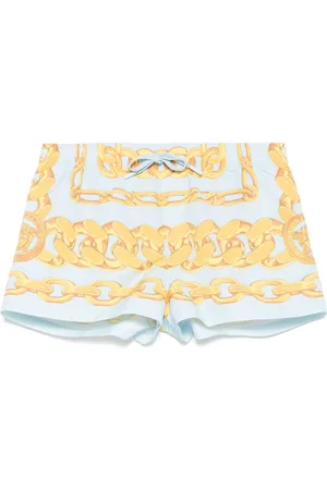 VERSACE Medusa Chain-print swim shorts