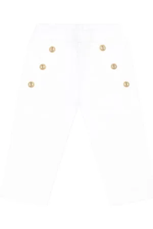 Balmain Engraved-buttons trousers