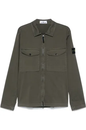 Stone Island Compass-badge shirt jacket