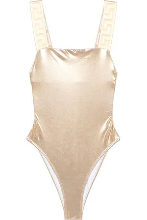 VERSACE Greca-detail swimsuit