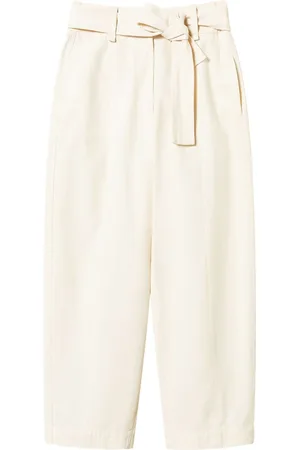 Twin-Set Belted gabardine trousers