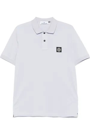 Stone Island Piqu??-weave polo shirt