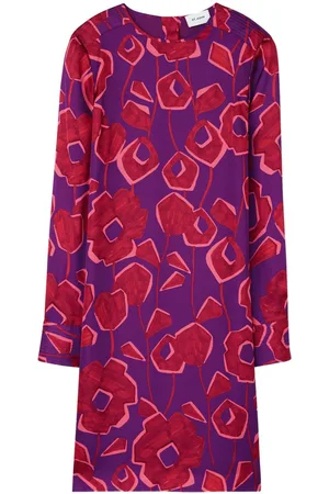 ST. JOHN Floral-print dress