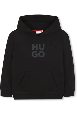 HUGO BOSS Rubberised-logo hoodie