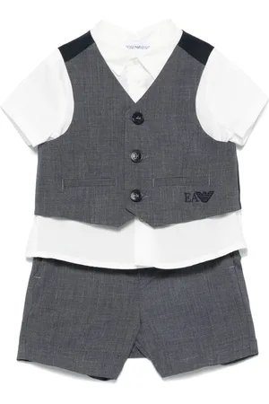 Emporio Armani Mini-check shorts set