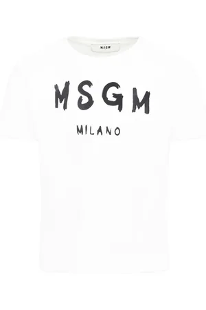 Msgm Logo-print cotton t-shirt