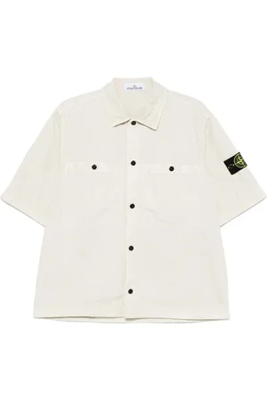 Stone Island Detachable-badge shirt
