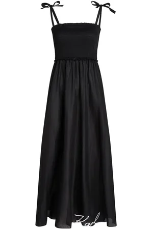 Karl Lagerfeld DNA Signature sheer beach maxi dress