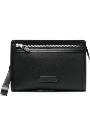 Tom Ford Logo-patch clutch bag