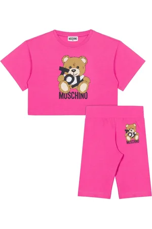 Moschino Teddy bear-print T-shirt and leggings set