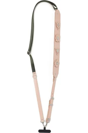 TOGA PULLA Floral-appliqu?? leather phone strap
