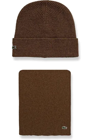 Lacoste Crocodile-appliqu?? beanie (set of two)