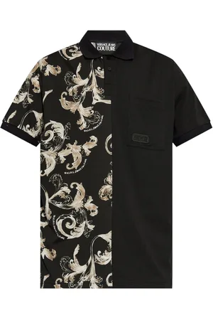 VERSACE Barocco-print polo shirt