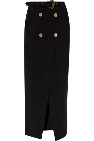 VERSACE Baroque-buckle skirt