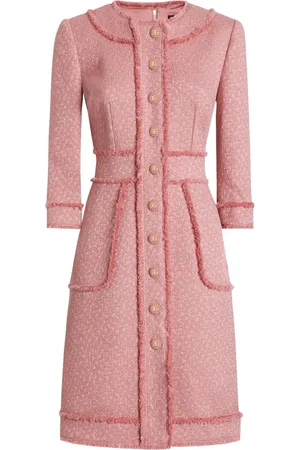 Dolce & Gabbana Frayed-edge midi dress