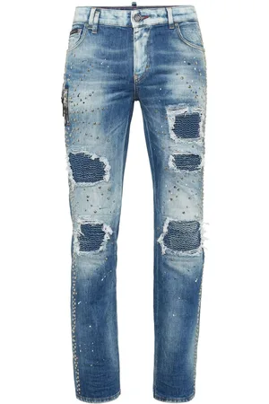 Philipp Plein Stud-embellished jeans