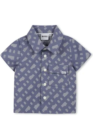HUGO BOSS Monogram shirt and shorts set