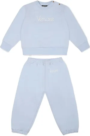 VERSACE Logo-embroidered tracksuit set