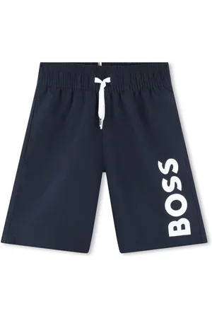 HUGO BOSS Logo-print swim shorts