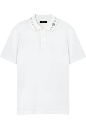 VERSACE Medusa-embroidered polo shirt