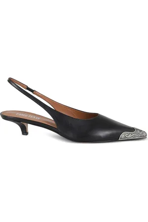 PARIS TEXAS 35mm leather slingback pumps