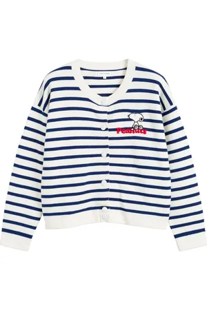 Chinti & Parker X Peanuts Snoopy-appliqu?? cardigan